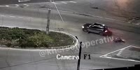 biker slides to his doom