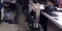 Restaurant Visitors Fighting