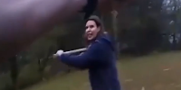 Crazy Girl With An Axe & Bat Gets Shot By Nashville Cops
