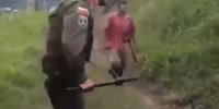 Police Shoot Machete Farmers In Colombia