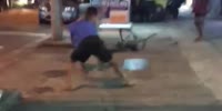 Street fight ends with one person knocked out