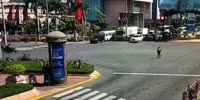 biker hit in high speed