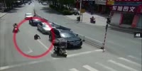 Chinese Mutant Ran Over by Car