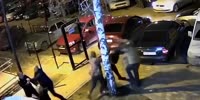 Angry Fight Over Uknown Reason Escalates Quick In Russian Yard