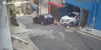 Huge Lady Narrowly Avoids Being Crushed