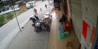 Red Truck Kills Scooter Rider In China