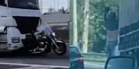 Movie Style Accident On Brazilian Highway