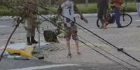 Loser Crashed Freshly Stolen Car Against The Pole