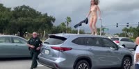 Naked Woman On A Car (R)