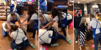 Customer vs 5 Employees Fight