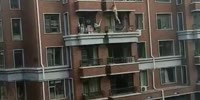 Naked Man Takes Short Way Down In China
