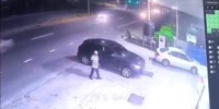 Sidewalk Occupant Never Saw It Coming (R)