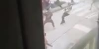 Street Fight With Machete In Colombia