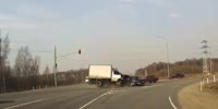 The truck did not like the color of the car