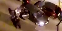 French hooligans turns the streets into a GTA lobby