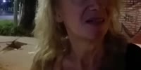 Topless Lady Offers Herself