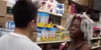 Asian Store Owner Fights Female Shoplifter