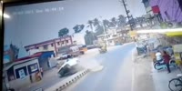 Lost Control Car Takes Out 2 Bikers Killing One