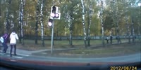 Pedestrian Flung Into Orbit