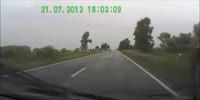 Head-on collision with Lada
