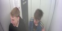 Two Drugged Morons In Elevator