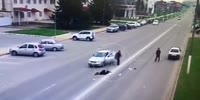 Slow Walking Lady Gets Killed By Slow Moving Car