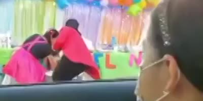 Actual Clown Hit by Biker