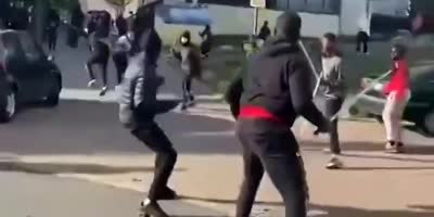 France: Gangs Of Migrants Fighting