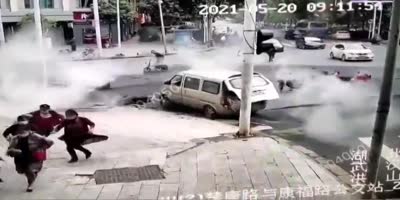 Gas Pipe Fixing Goes Wrong In China