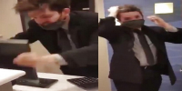 Mofo suffers Mental Breakdown at Work