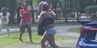 Busty Girl Gets Dropped During Loud Dispute