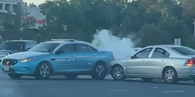 WCGW When You Do Donuts Next To Police Car