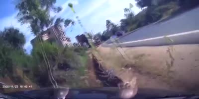 Chinese Bowling While Driver Was Asleep!