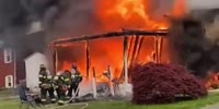 Crazy Woman Sets Her House On Fire While Somebody Was Inside