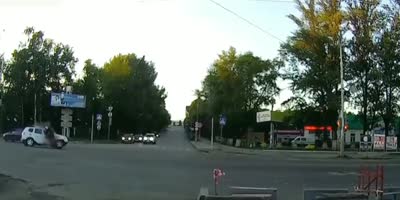 Man is launched into orbit from his motorcycle