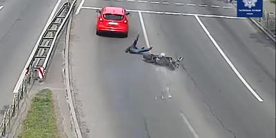 Motorcycle accident in Ukraine