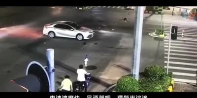 Biker Hit From Behind in Crash