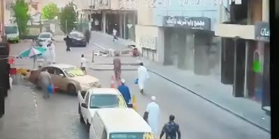 Unlucky Arab Ran Over by Land Cruiser