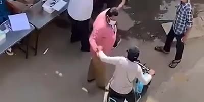 Dude Forced To Make COVID Test