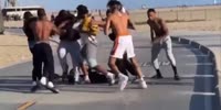 Rapper & His Crew Getting Jumped On The Beach