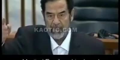 Unpublished video about Saddam Hussein's trial only now revealed.