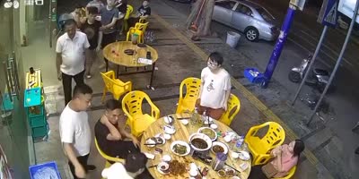 Chinese Street Bar Fight