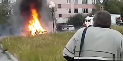 Car explosion.