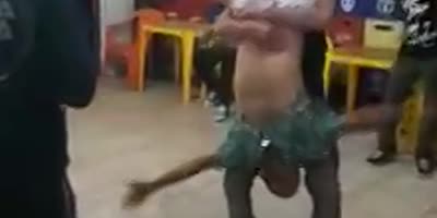 Brazilian bar drunken dancers