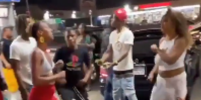 Girl Loses Wig & Get Beat Up By Couple At The Gas Station