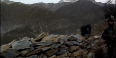 Helicopter lights up Taliban