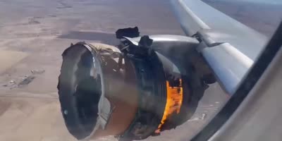 Jet Engine Destroyed In Flight
