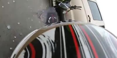 Chinese Biker Films Own Crash