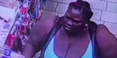 Now Thats One Huge Shoplifter