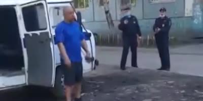 Russian Cops Shoot Armed Attacker In The Legs